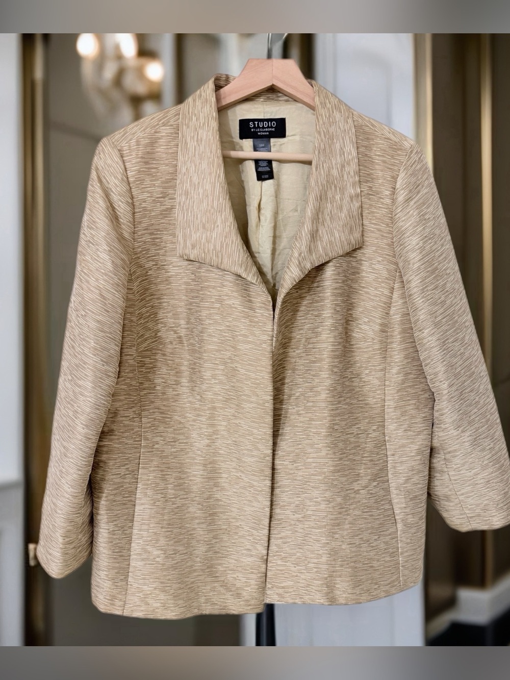 Studio by Liz Claiborne Silk Blend Lined Jacket 18W